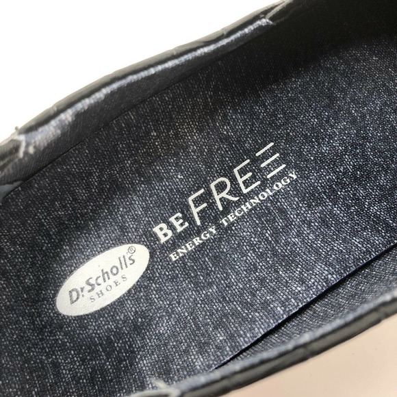 Dr Scholl's Womens sz 9M Black Croc Embossed Slip-On DownTown Sneakers NWB - Picture 4 of 10